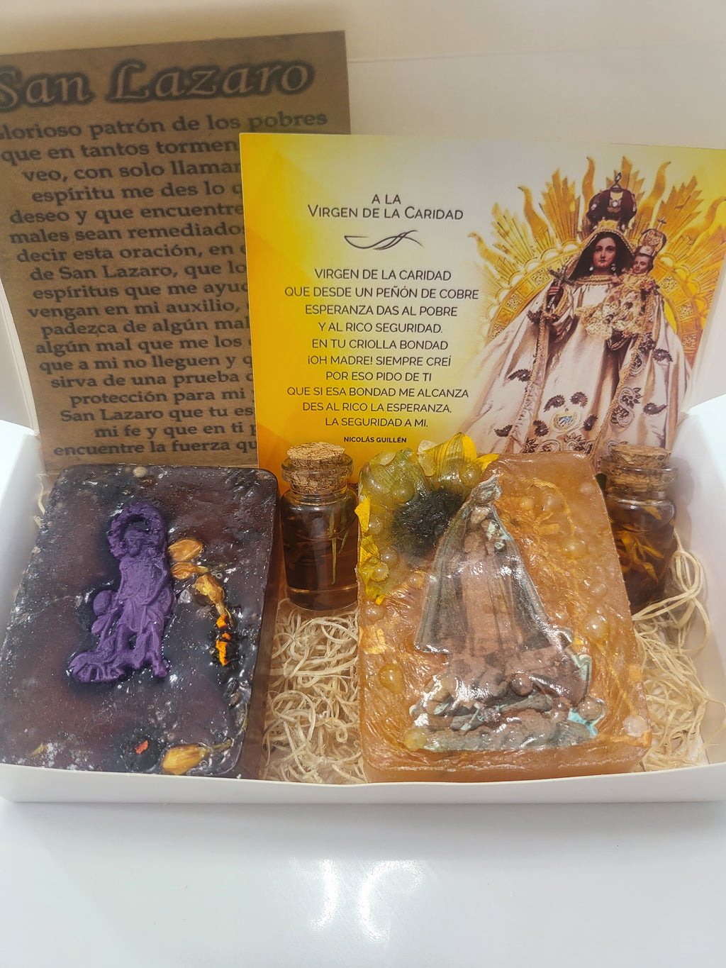 Kit de Sanación y Limpieza Espiritual - San Lázaro y Caridad del Cobre