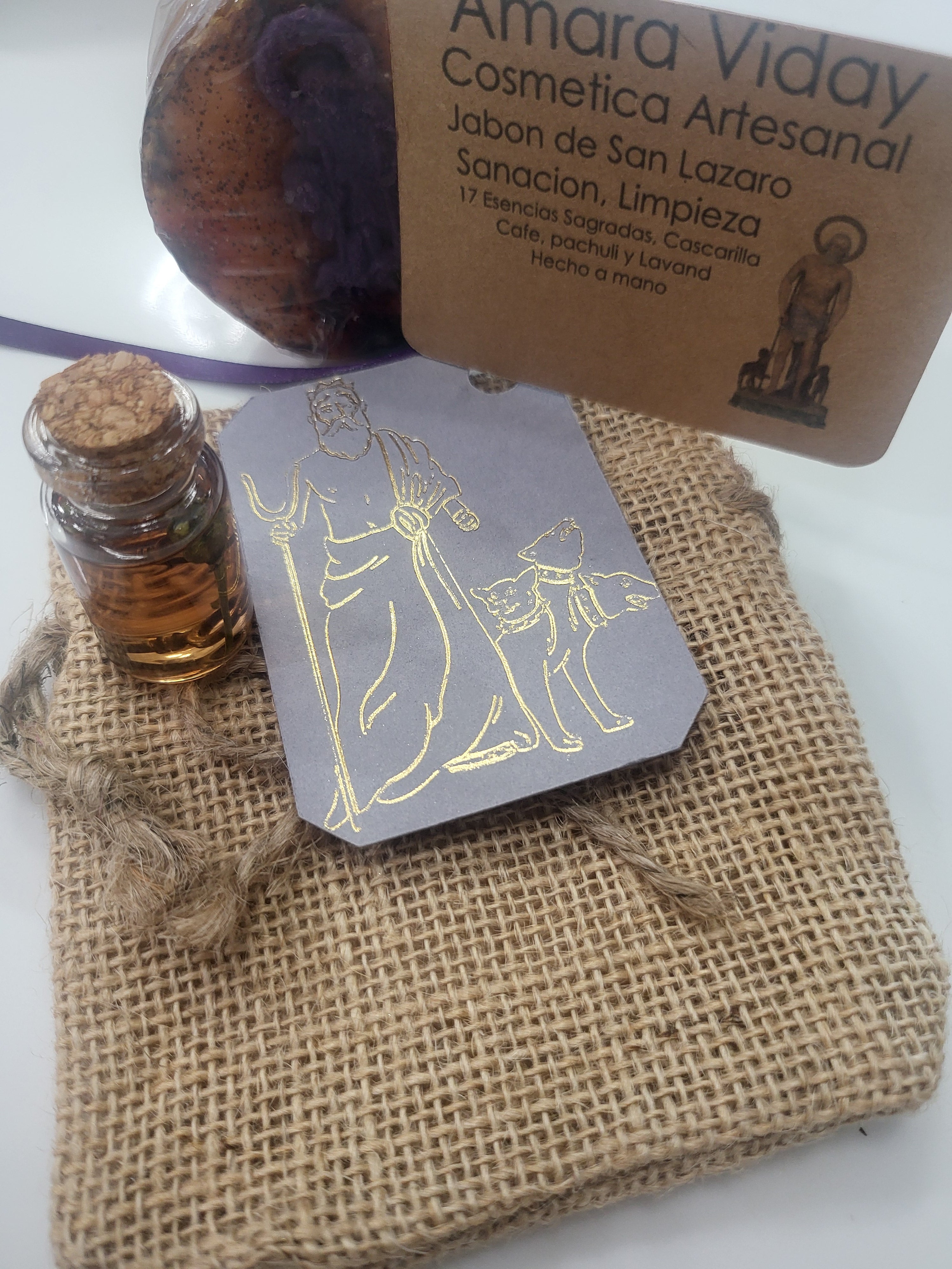 Kit de Sanación y Limpieza Espiritual - San Lázaro y Caridad del Cobre