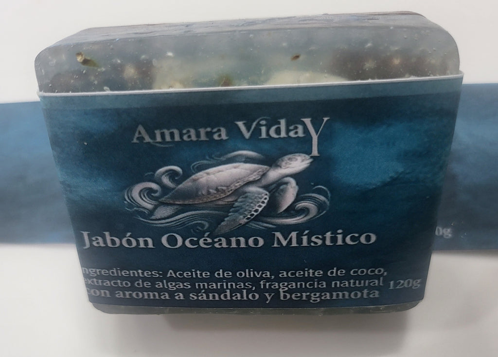 Jabón Artesanal Océano Místico – Sándalo y Bergamota