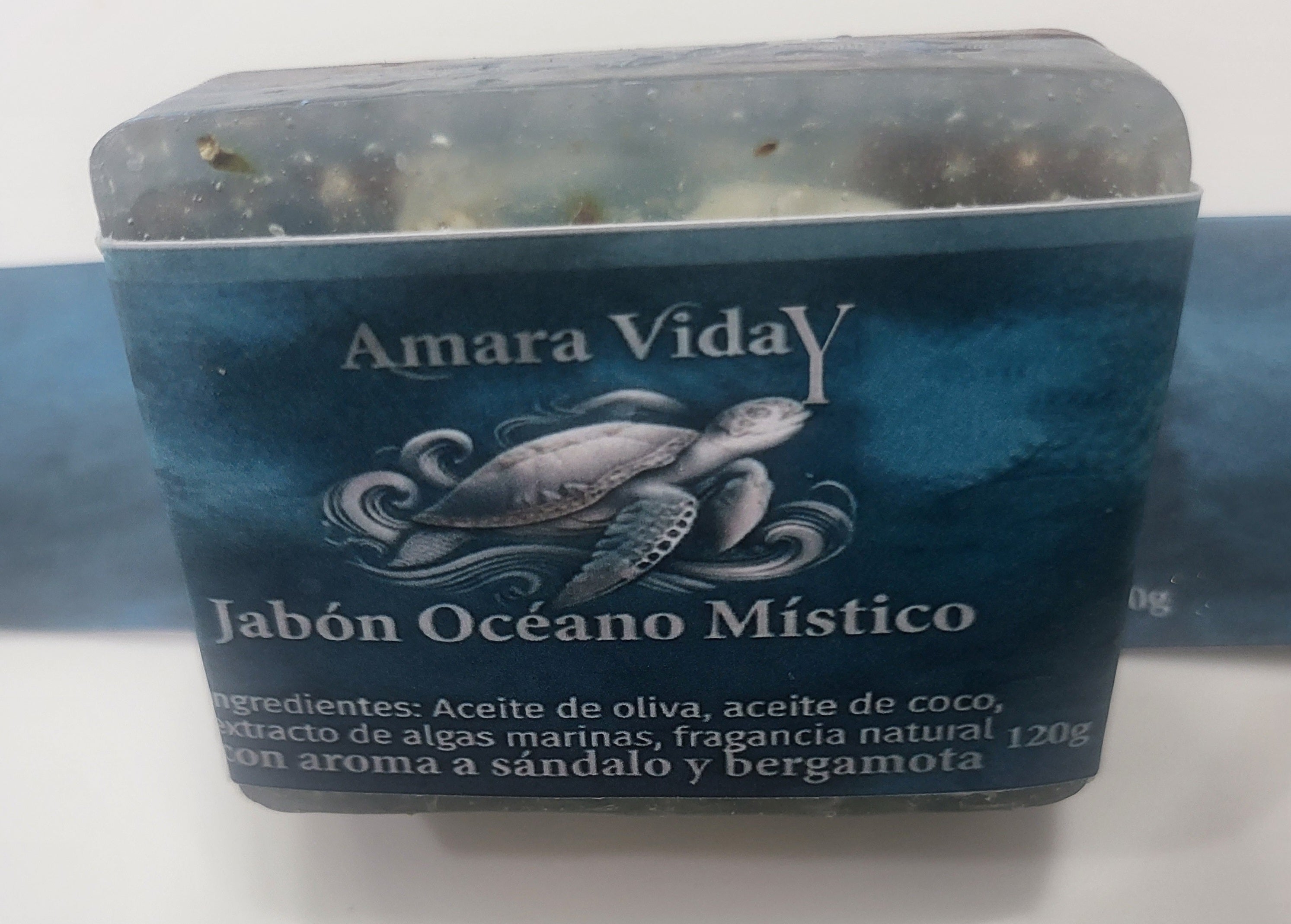 Jabón Artesanal Océano Místico – Sándalo y Bergamota