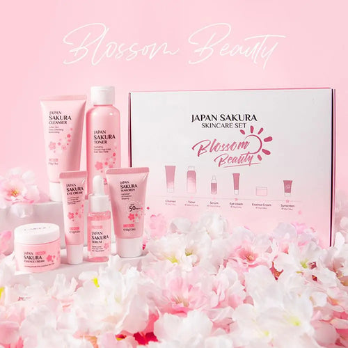 Set de Cuidado Facial de Sakura LAIKOU | Kit Premium de 6 Piezas